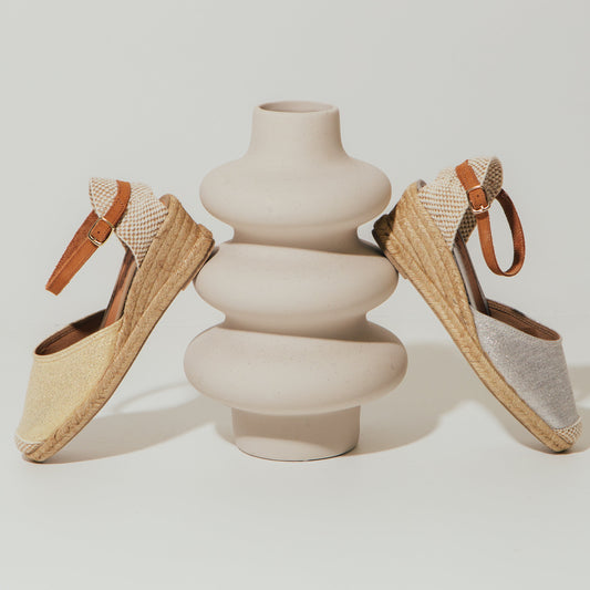 Sandalia Plana Alpargata Mujer Filipa Plata