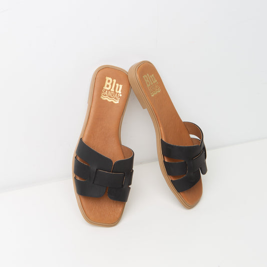 Sandalia Plana Mujer Abril Negro