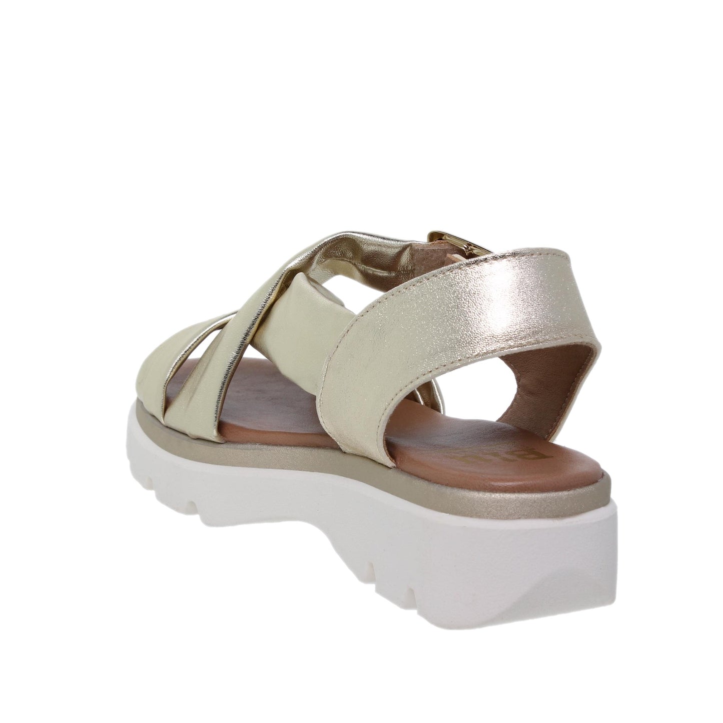 Sandalia Plana Mujer Leire Platino