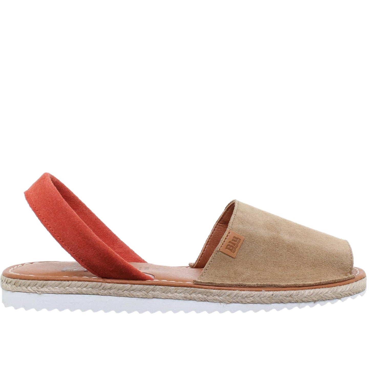 Abarcas Sandalia Menorquinas Mujer piel Beige Calma