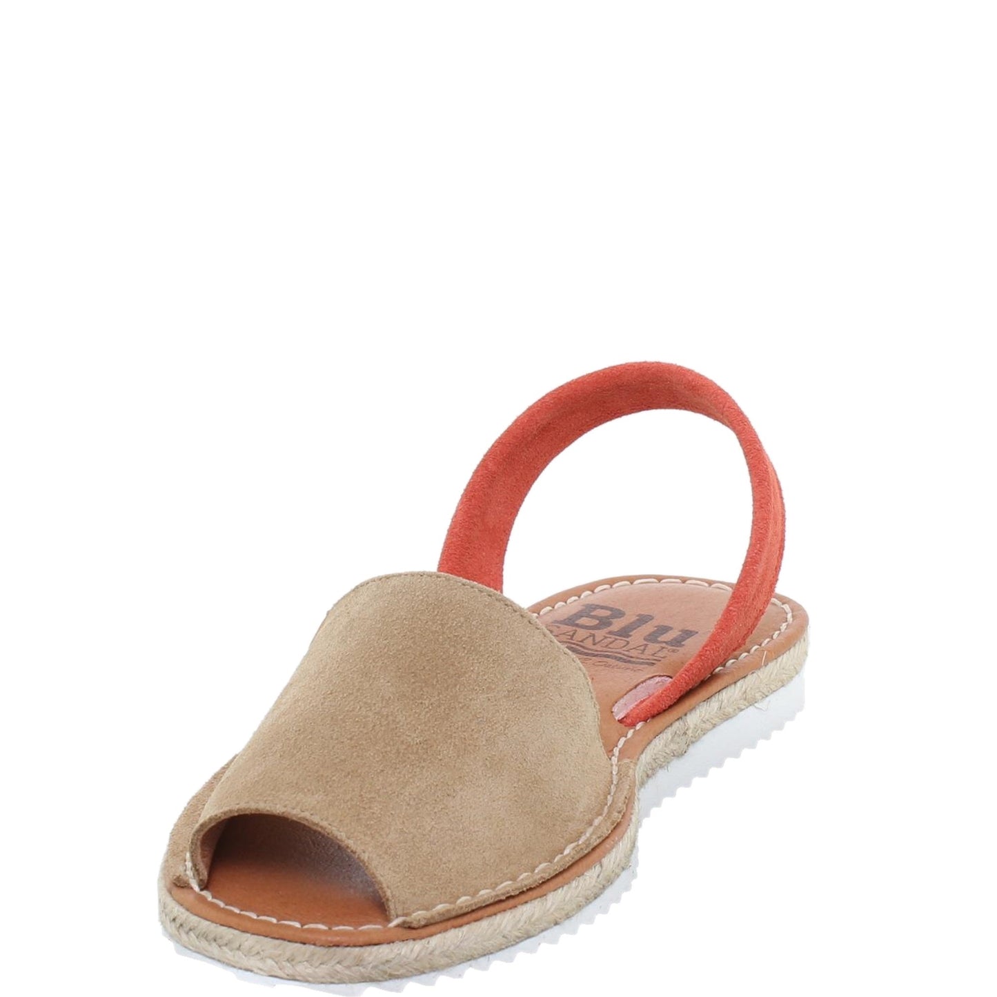 Abarcas Sandalia Menorquinas Mujer piel Beige Calma