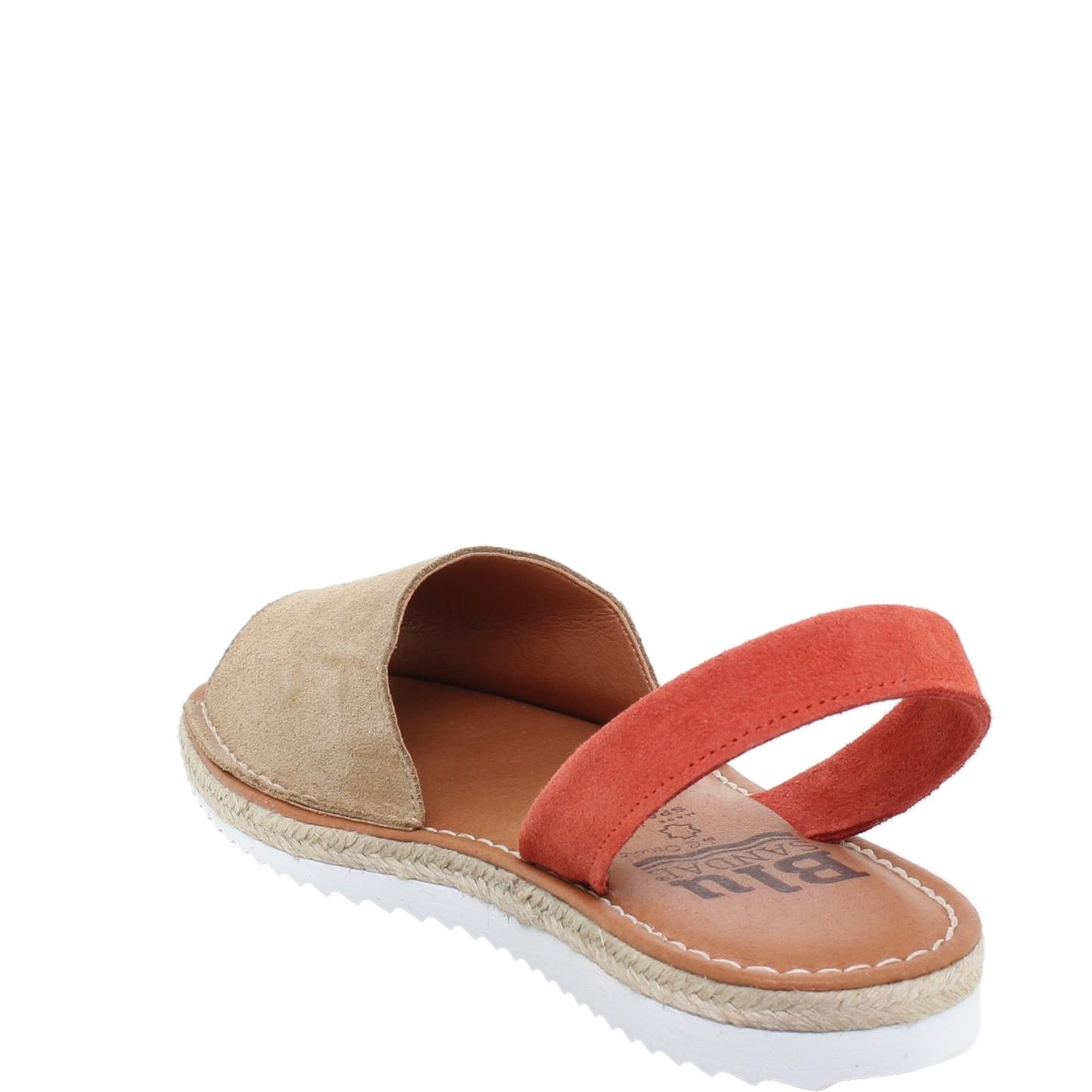 Abarcas Sandalia Menorquinas Mujer piel Beige Calma