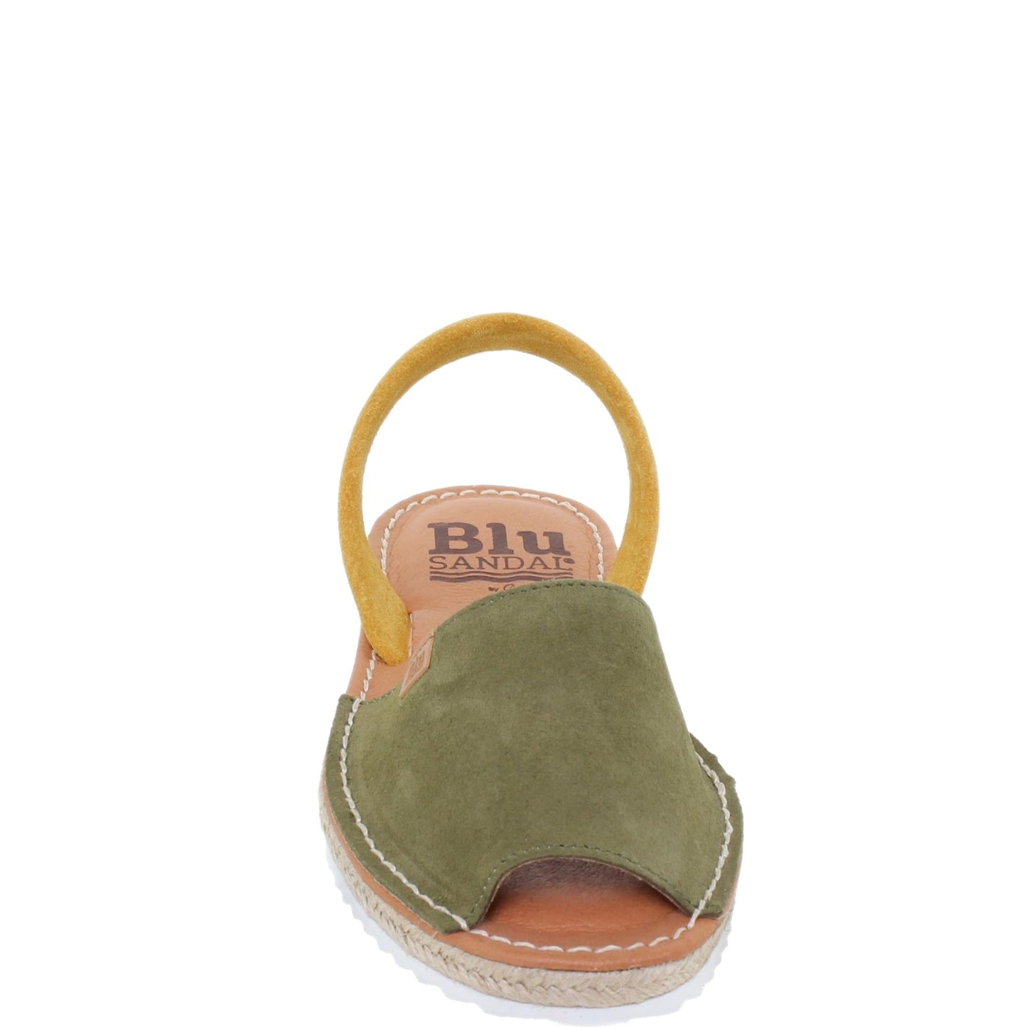 Abarcas Sandalia Menorquinas Mujer piel Verde Calma