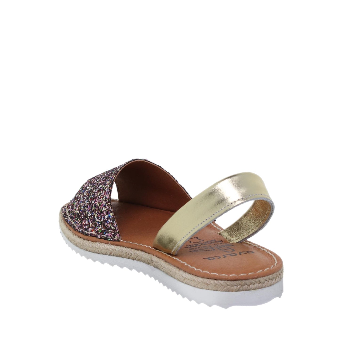 Abarcas menorquinas planas mujer glitter Martina