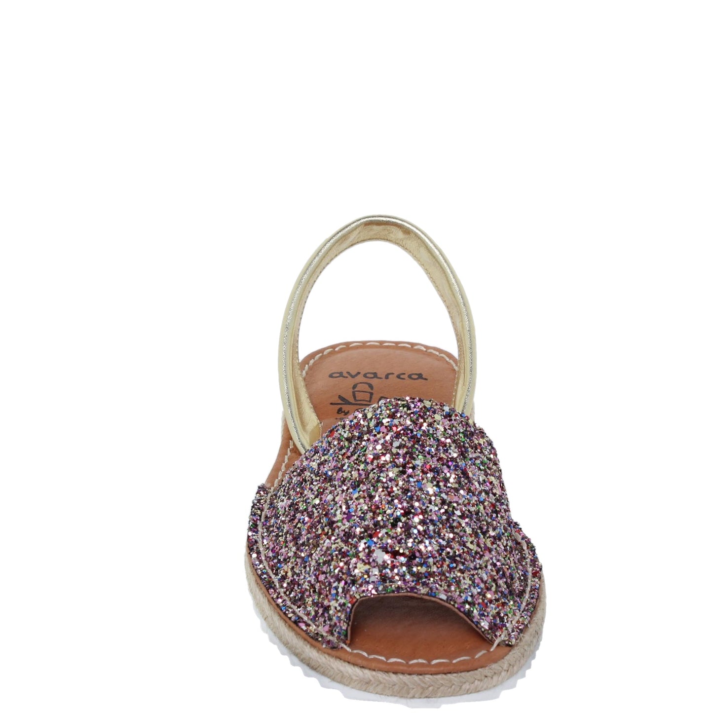 Abarcas menorquinas planas mujer glitter Martina