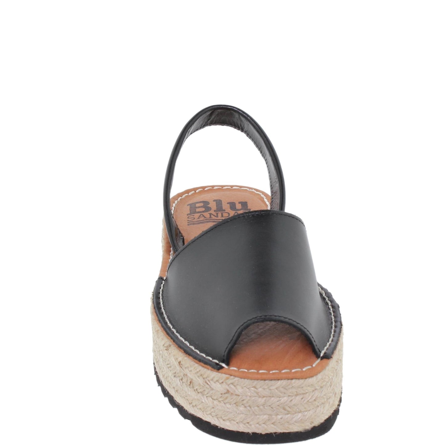 Abarcas Sandalia Menorquinas Mujer piel Negro Elia