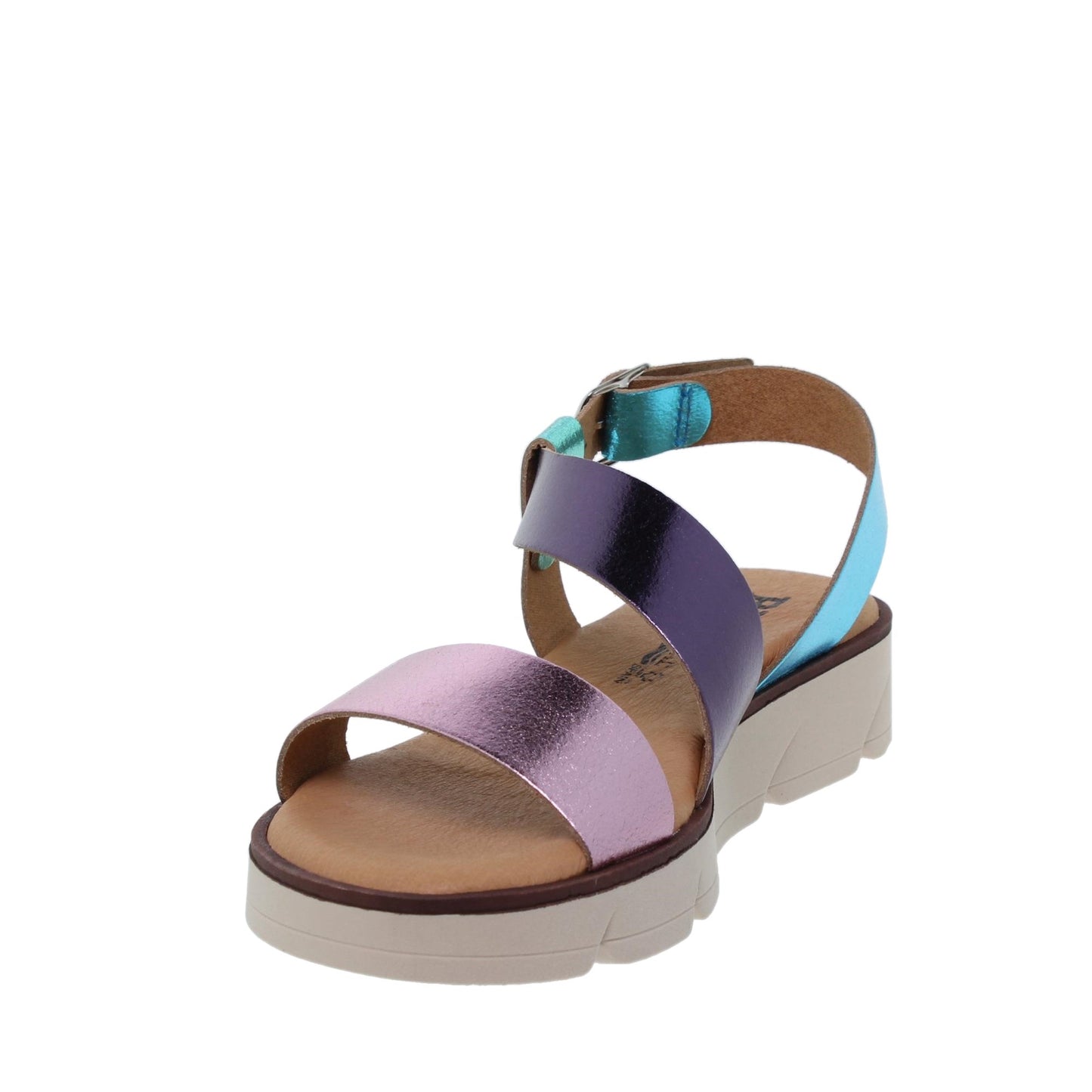 Sandalia plana mujer piel rosa Onix