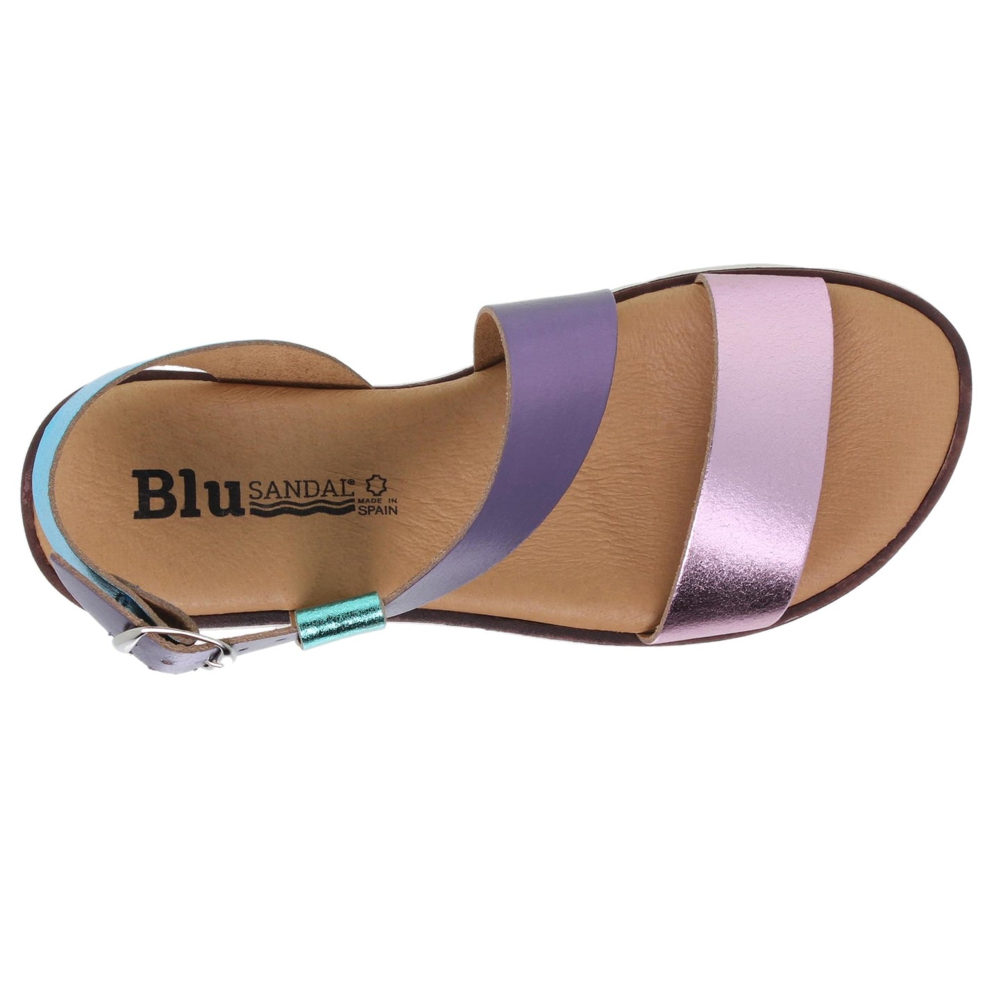 Sandalia plana mujer piel rosa Onix