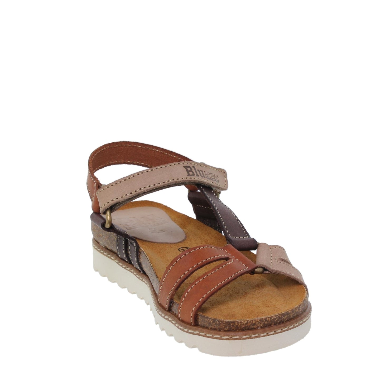 Sandalias deportivas mujer piel multicuero Citrino
