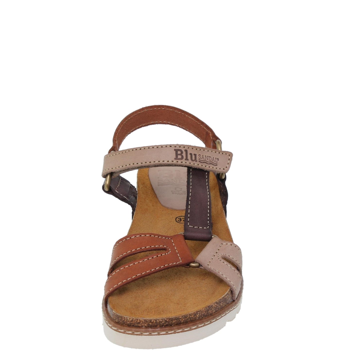 Sandalias deportivas mujer piel multicuero Citrino