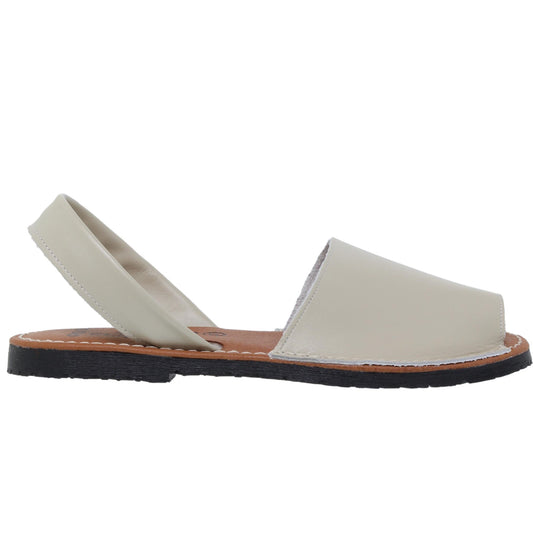 Abarcas Sandalia Menorquinas Mujer piel Beig Cleo
