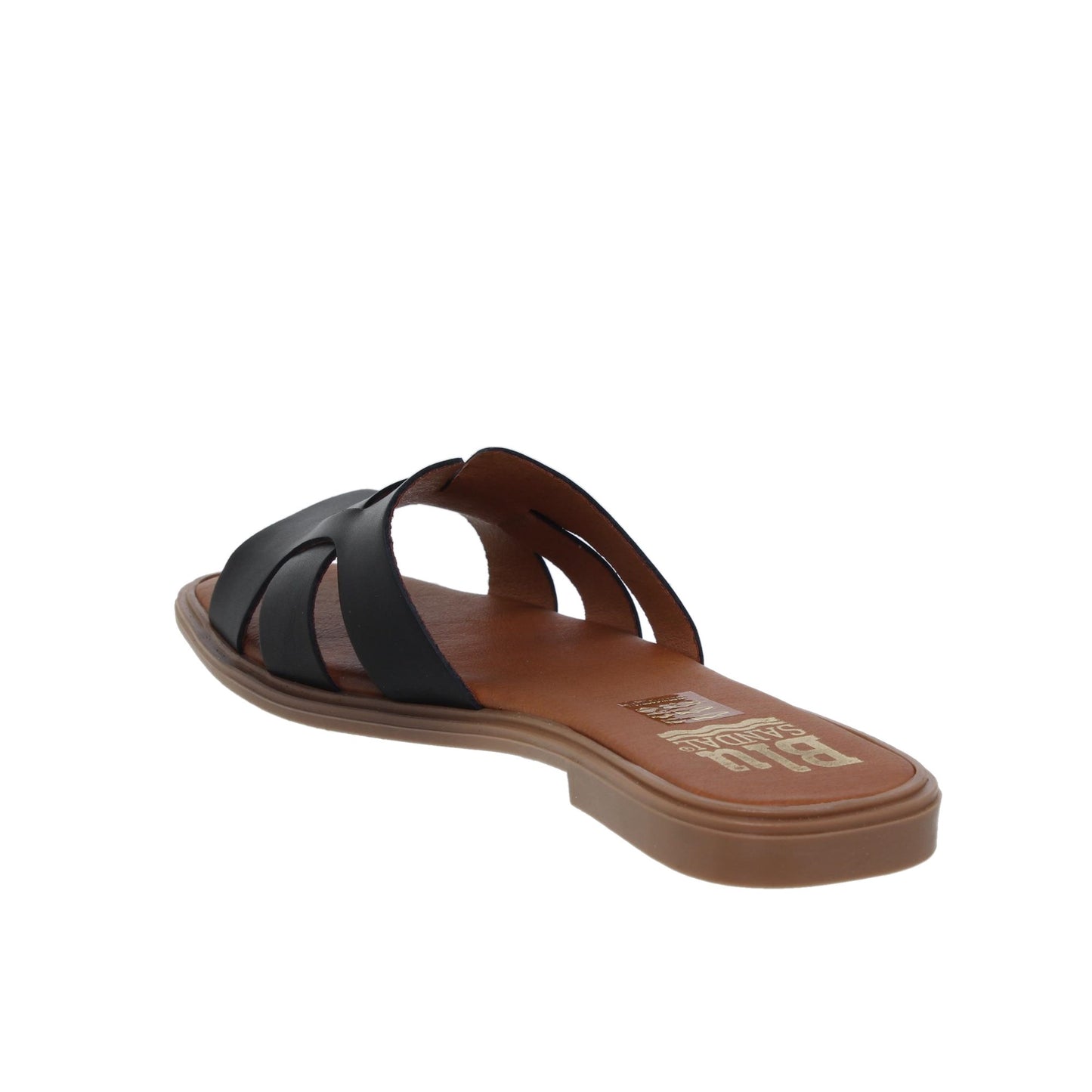Sandalia Plana Mujer Abril Negro