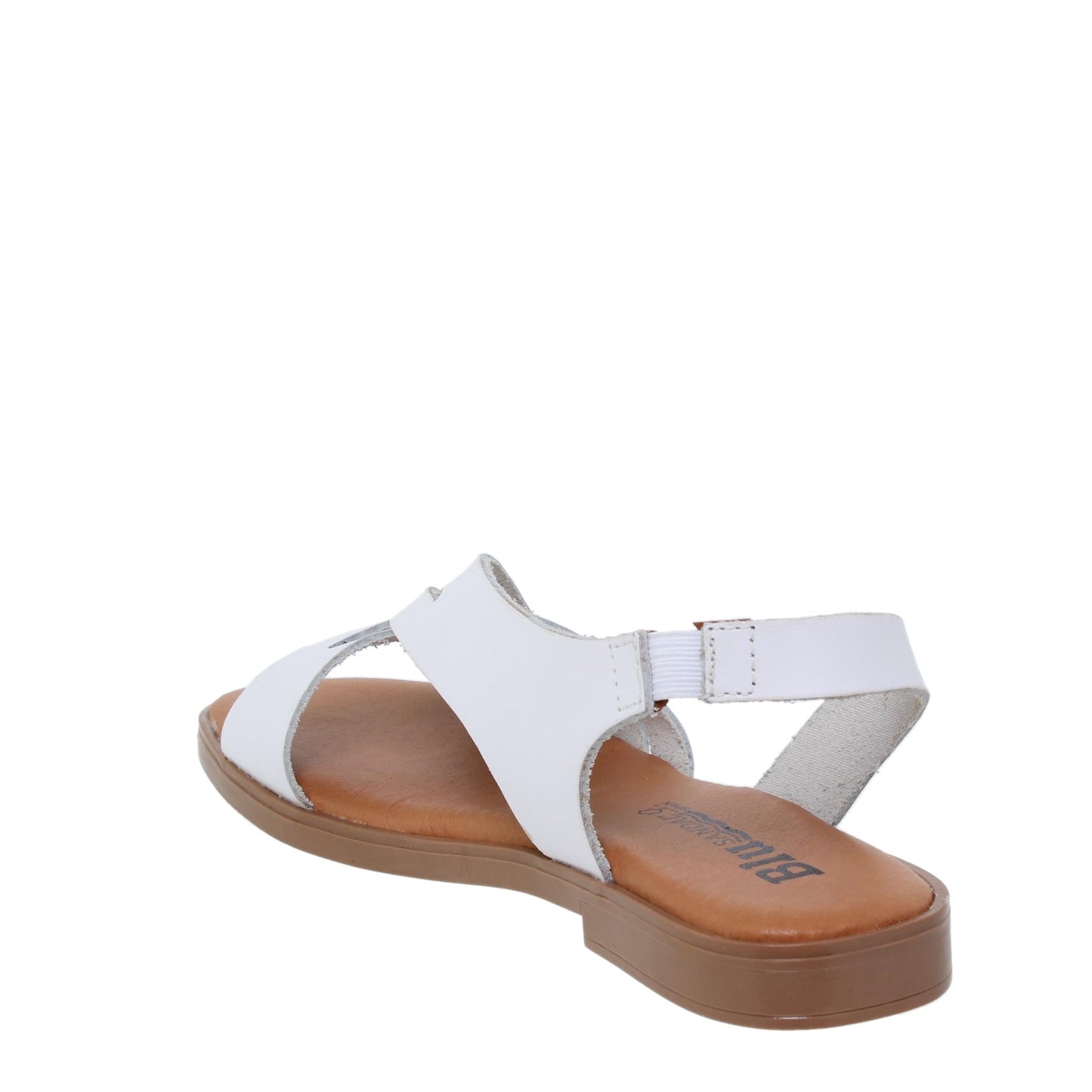 Sandalia plana mujer piel blanco Flourita
