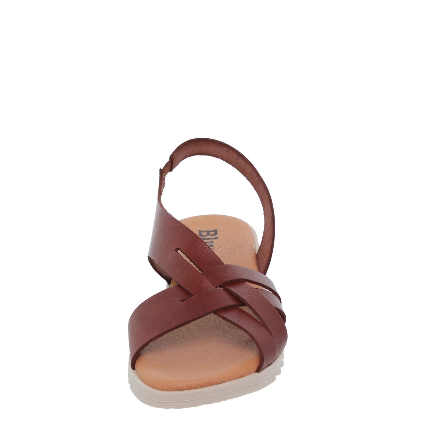 Sandalia plana mujer piel cuero Fluorita