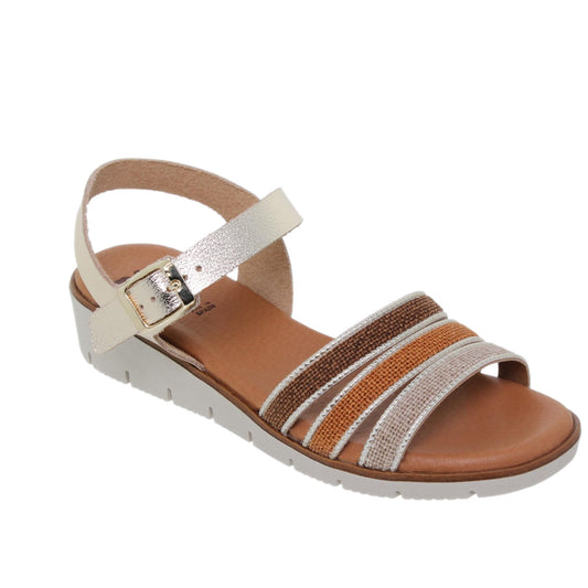 Sandalia Plana Mujer Ginebra Cuero