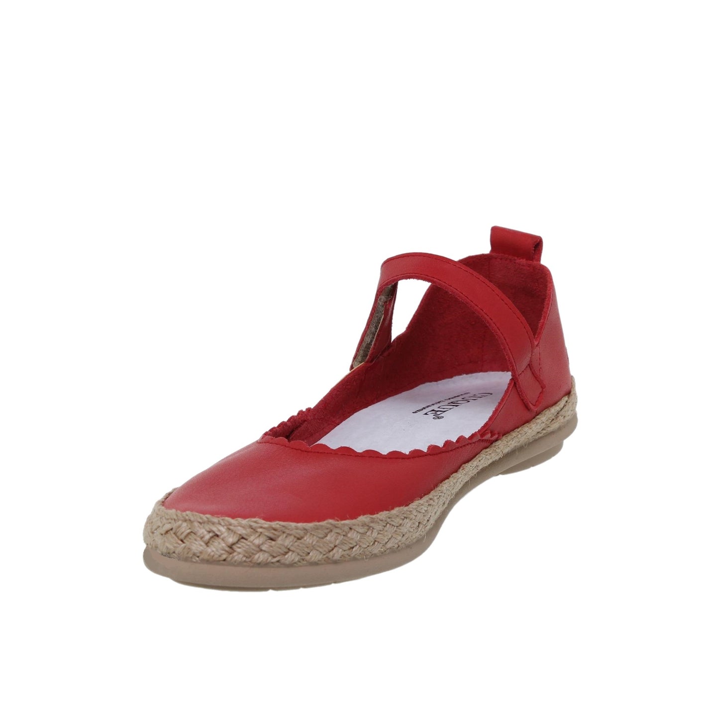 Sandalia Plana Mujer Olga Rojo