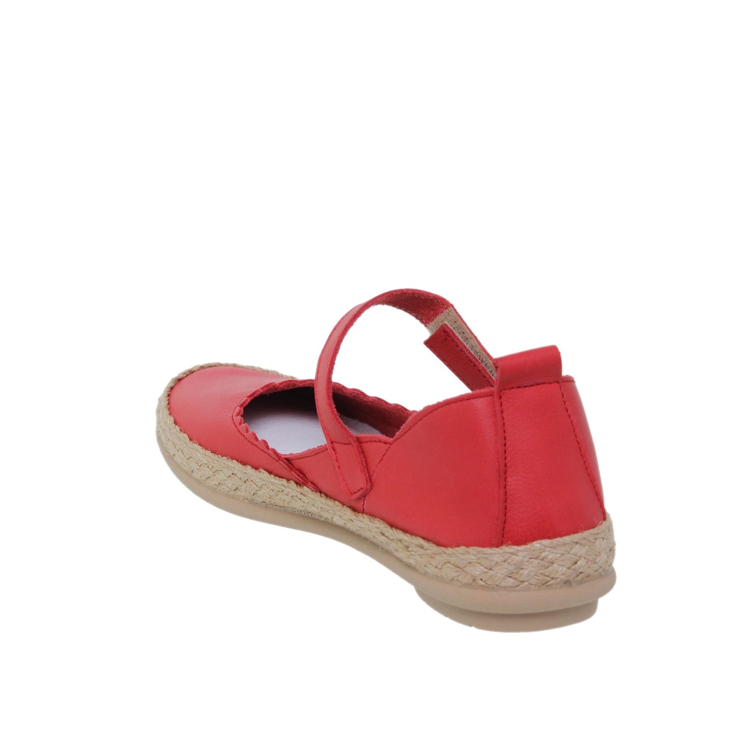 Sandalia Plana Mujer Olga Rojo