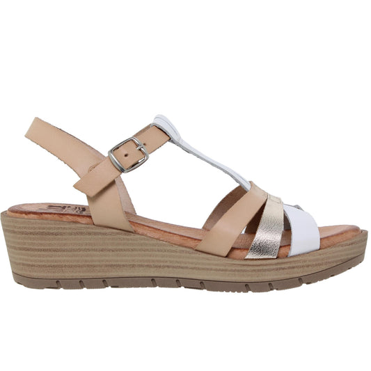 Sandalia Plana Mujer Ofelia Cuero