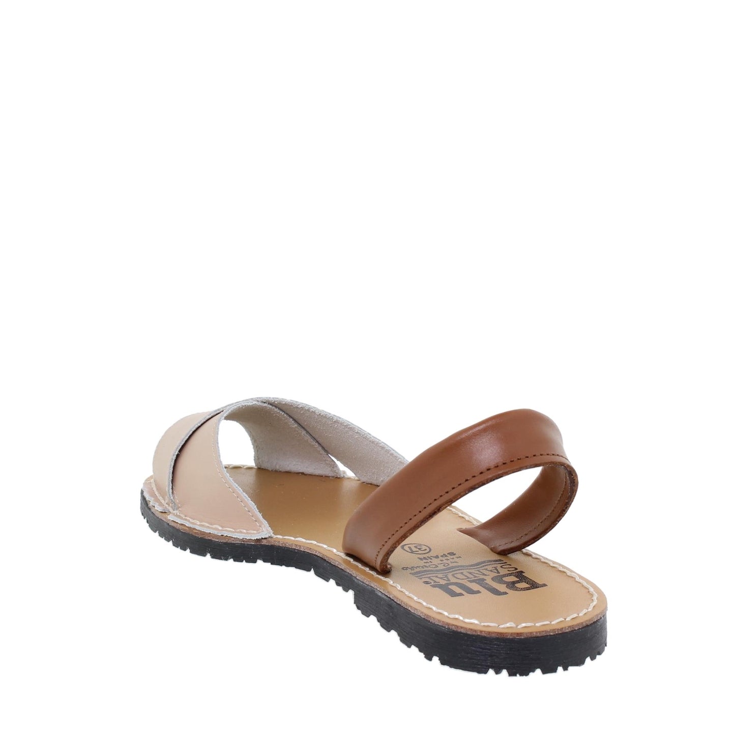 Abarcas Sandalia Menorquinas Mujer piel beige Mayo