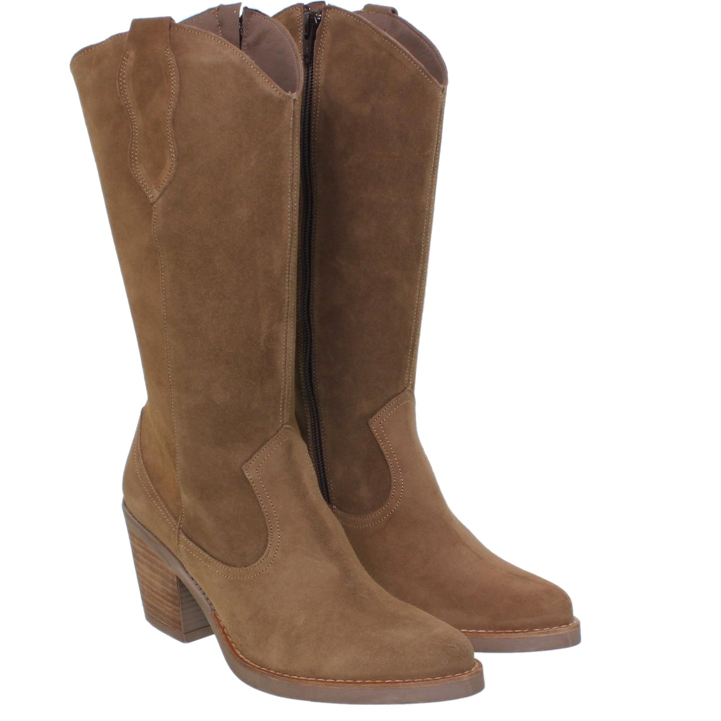 Botas cowboy Mujer Jimena Taupe