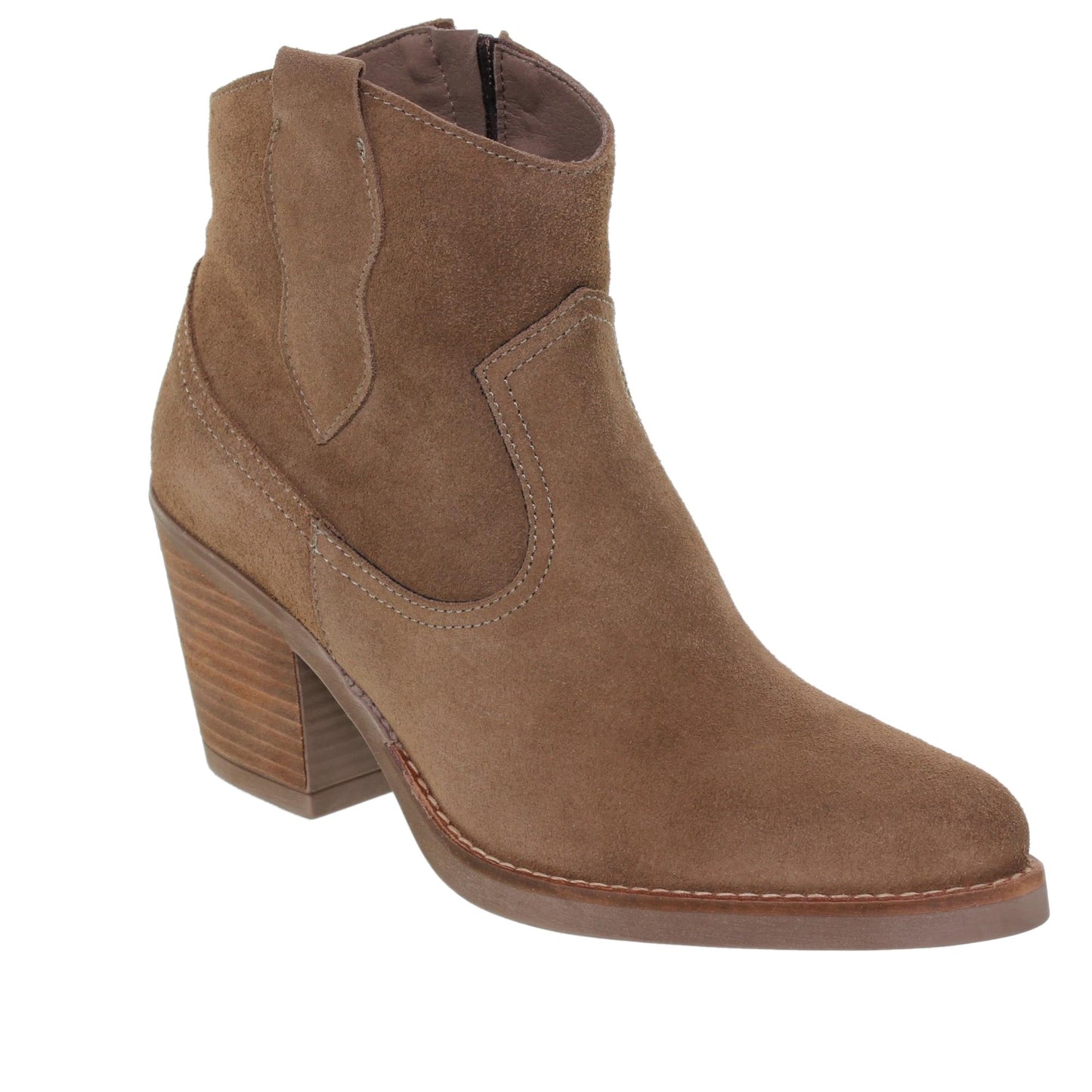 Botines cowboy Mujer Carole Taupe