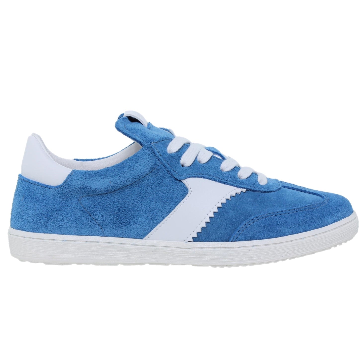 Deportivas Mujer Piel Malva Azul
