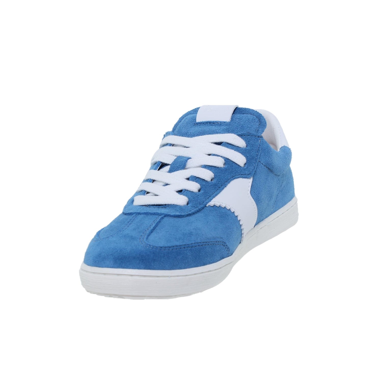 Deportivas Mujer Piel Malva Azul