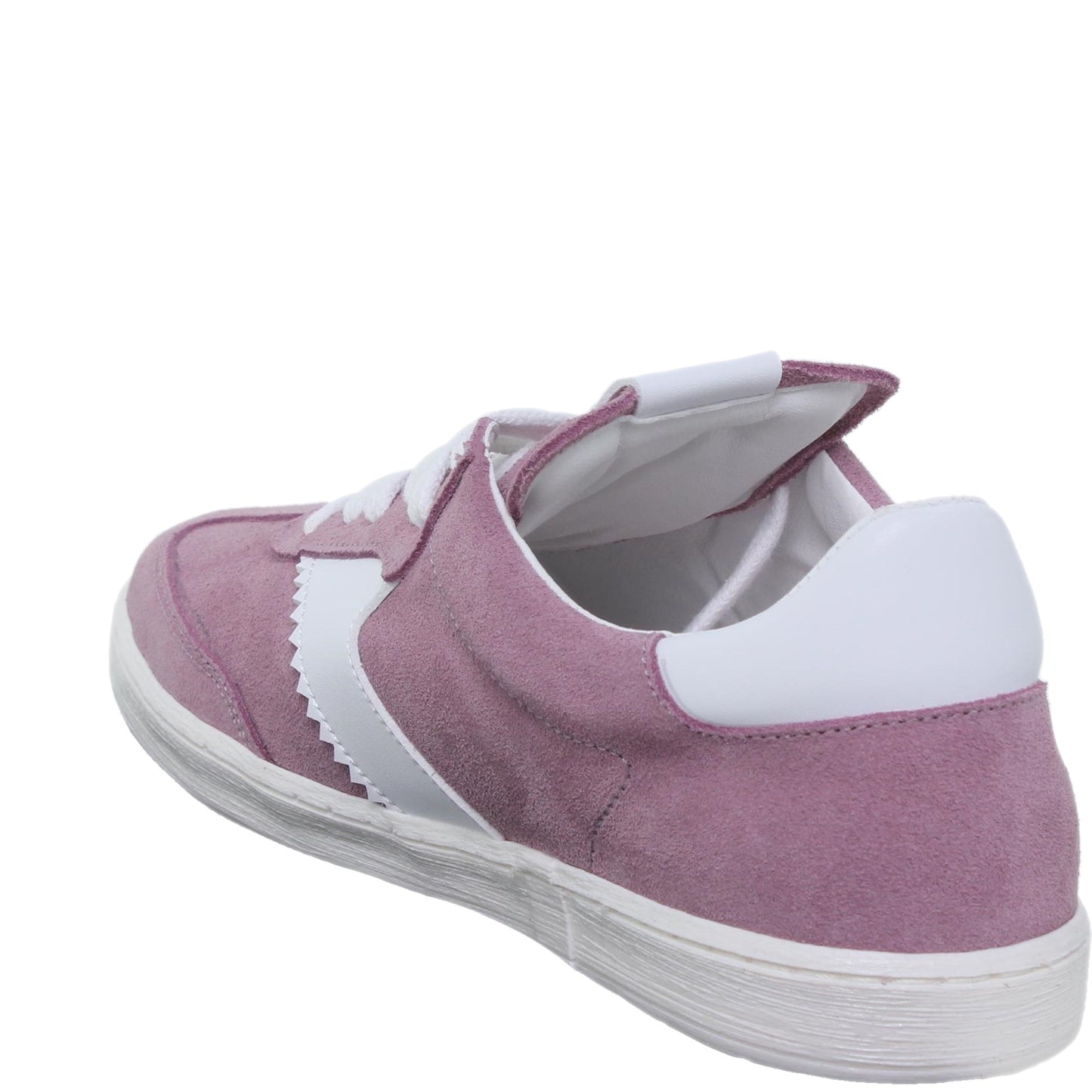 Deportivas Mujer Piel Malva Rosa