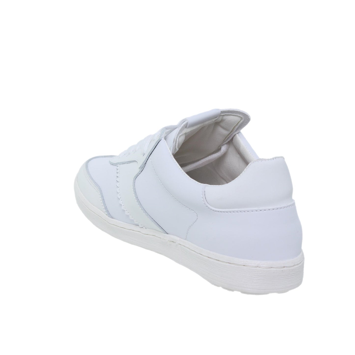 Deportivas Mujer Piel Malva Blanco
