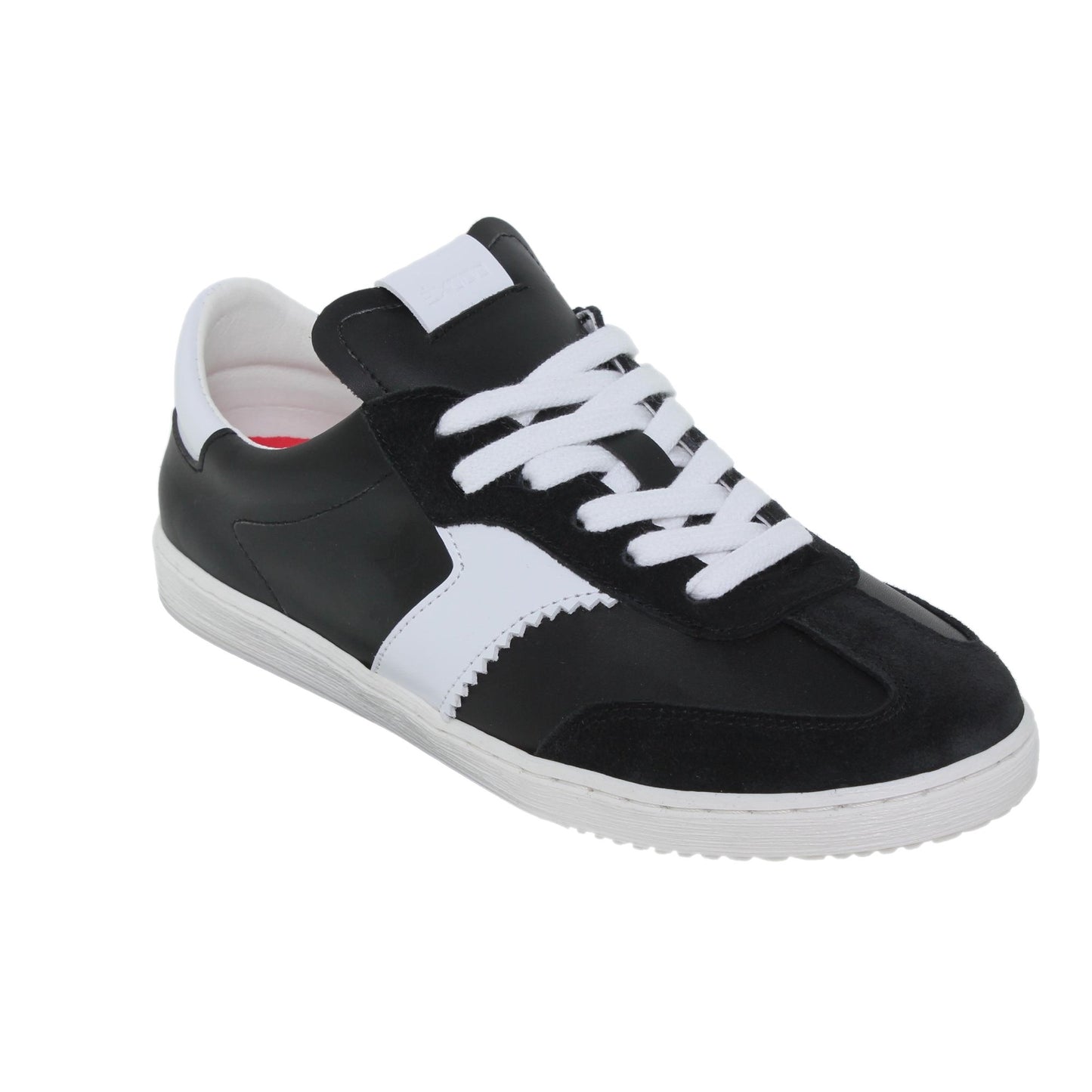 Deportivas Mujer Piel Malva Negro