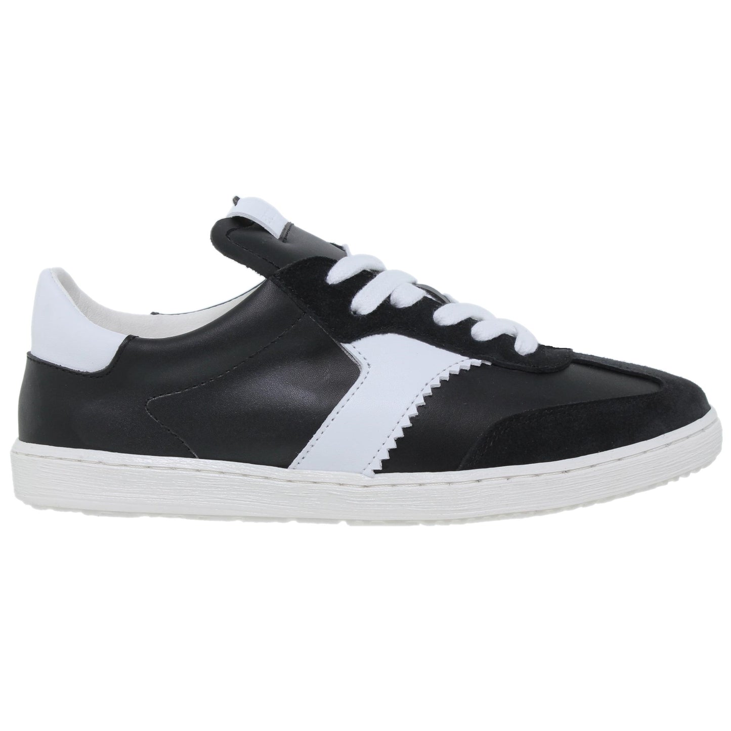 Deportivas Mujer Piel Malva Negro