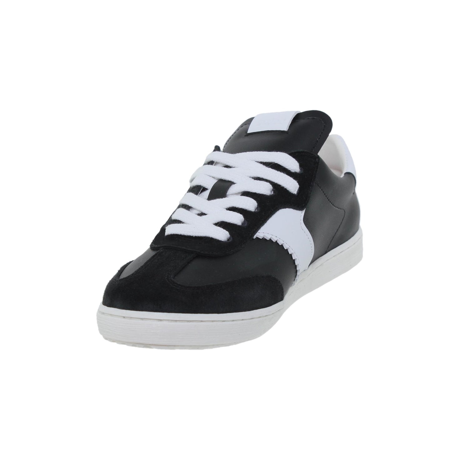 Deportivas Mujer Piel Malva Negro