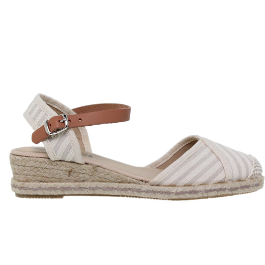 Sandalia cuña alpargata esparto mujer beig Girasol