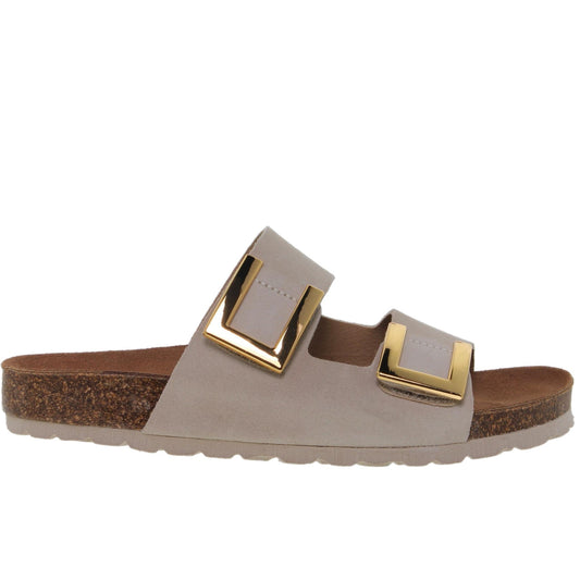 Sandalia Bio Mujer piel Arena Nieves