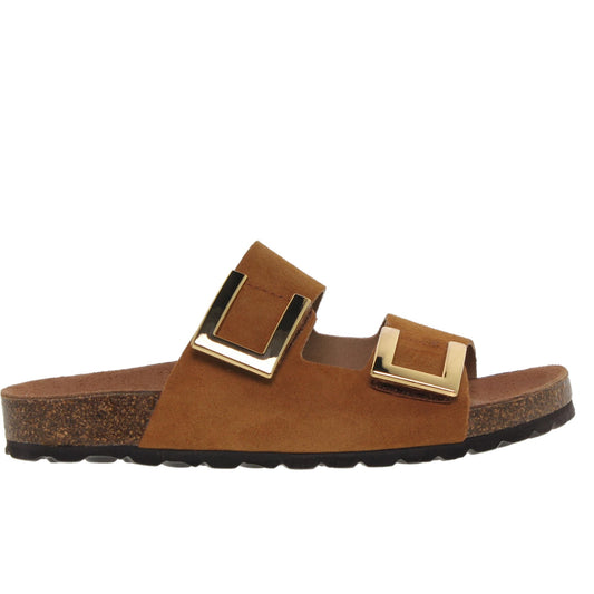 Sandalia Bio Mujer piel Cuero Nieves