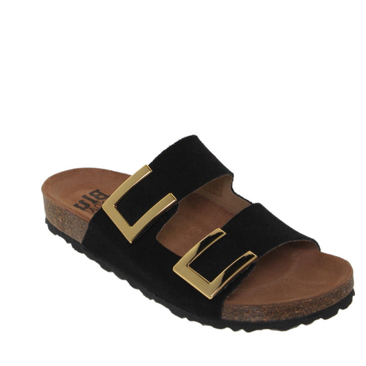 Sandalia Bio Mujer piel Negro Nieves