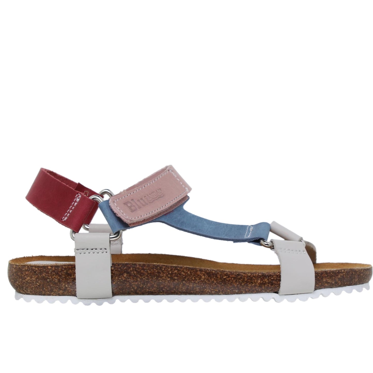 Sandalias deportivas mujer bio piel multicolor Aguamarina