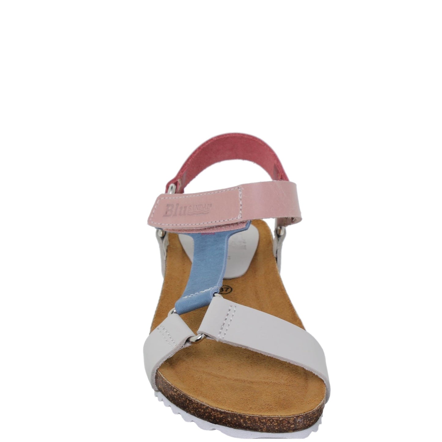 Sandalias deportivas mujer bio piel multicolor Aguamarina