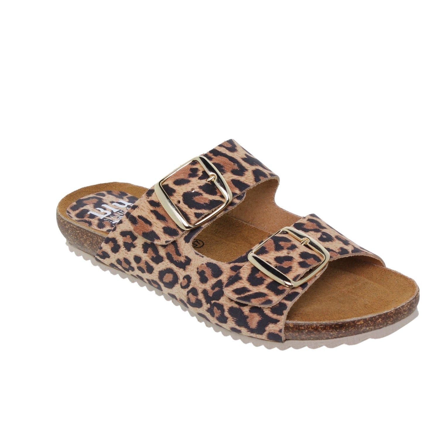 Sandalia Plana Bio Mujer Piel Leopardo Dalila