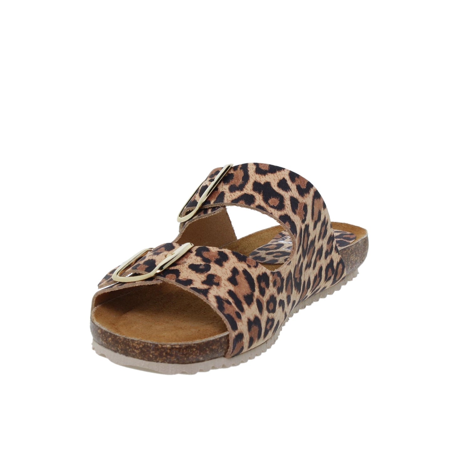 Sandalia Plana Bio Mujer Piel Leopardo Dalila