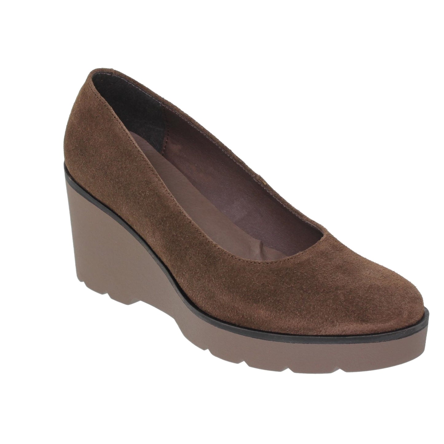 Zapato cuña mujer Emilia Serraje Marrón