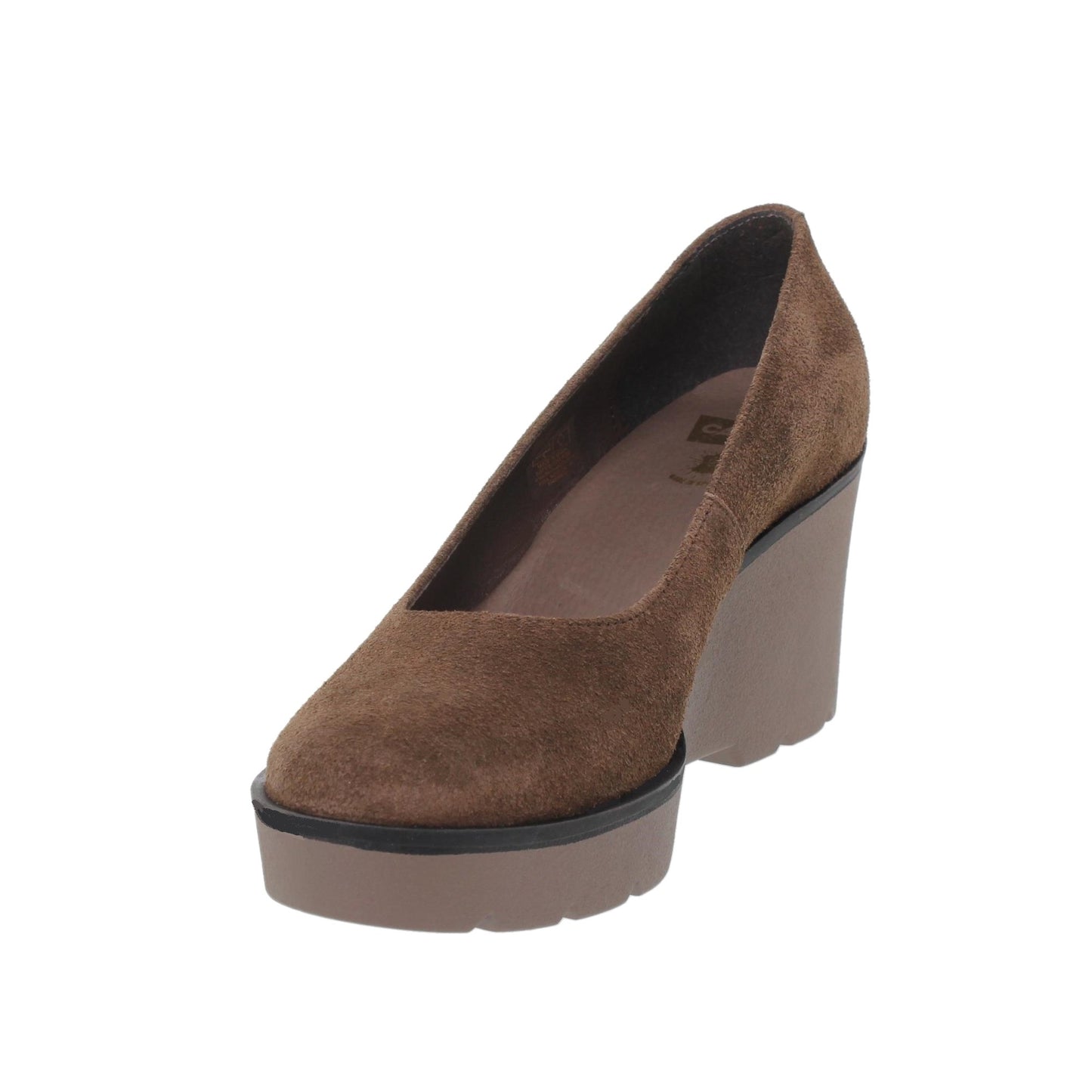 Zapato cuña mujer Emilia Serraje Marrón