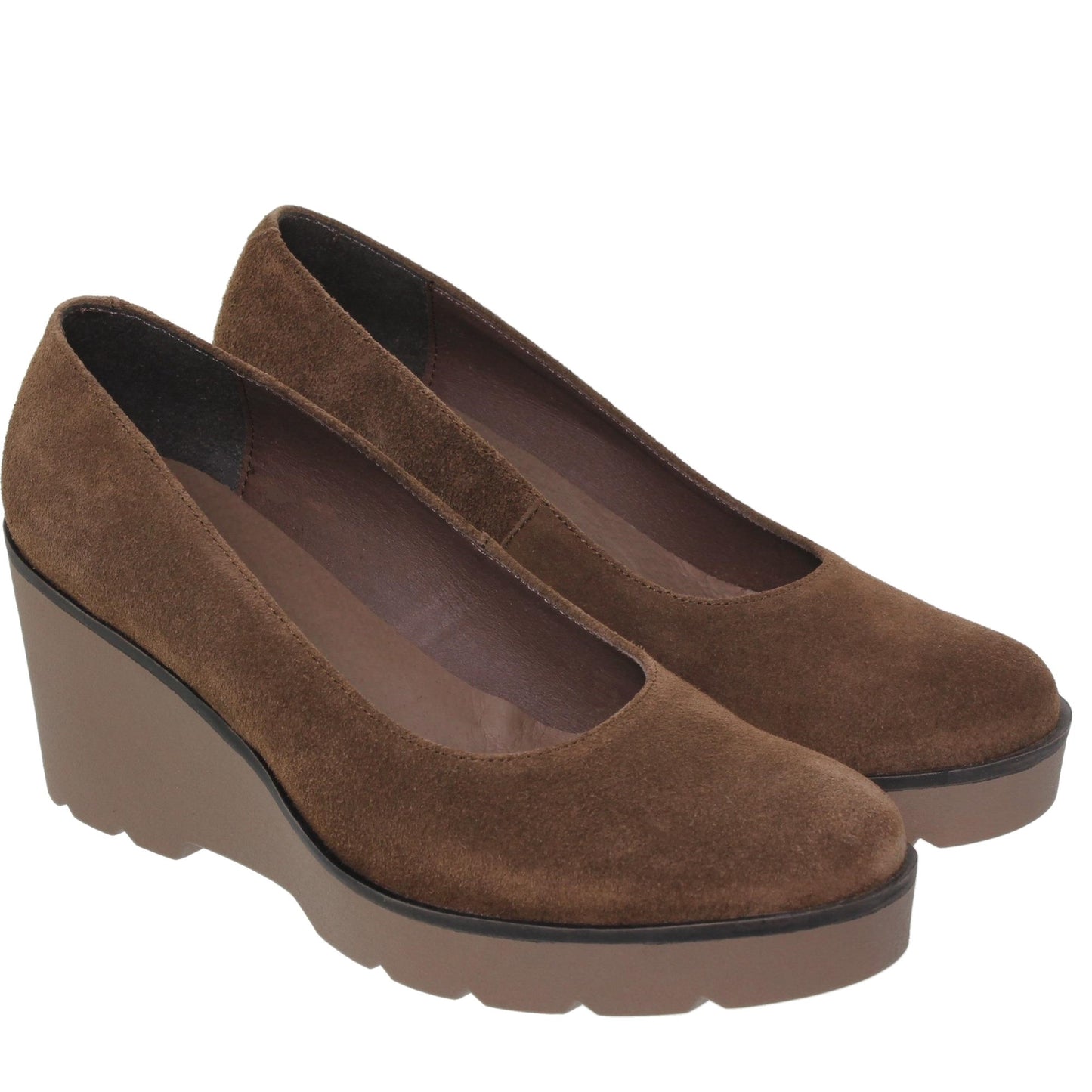 Zapato cuña mujer Emilia Serraje Marrón