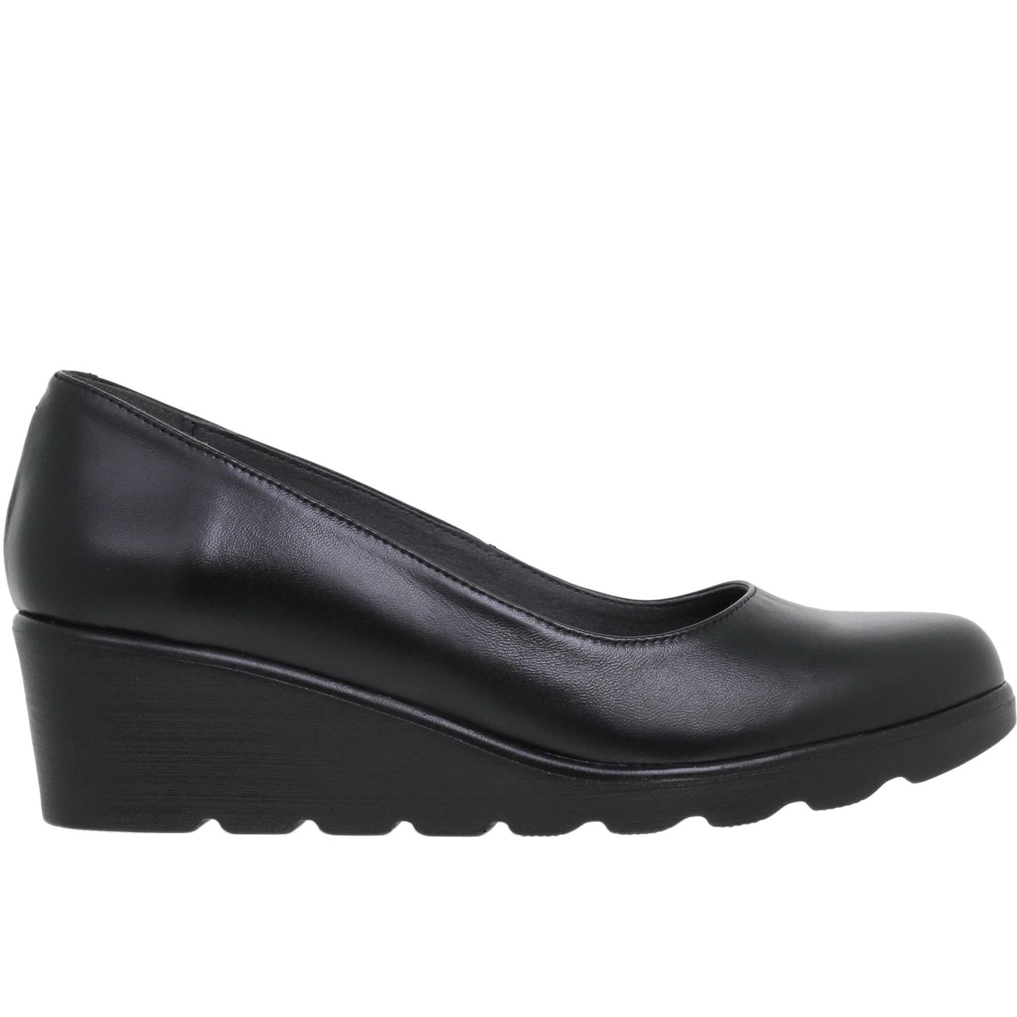Zapato cuña mujer Emilia Negro