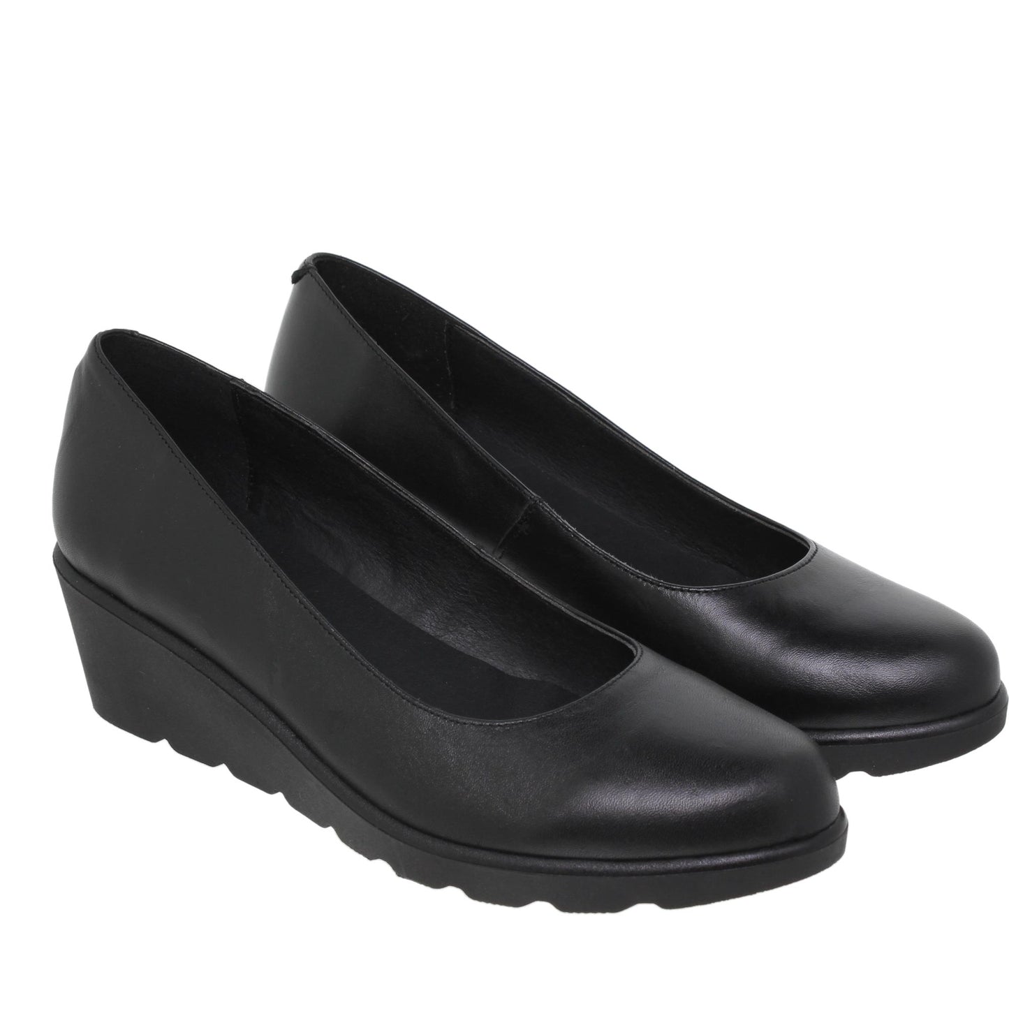 Zapato cuña mujer Emilia Negro