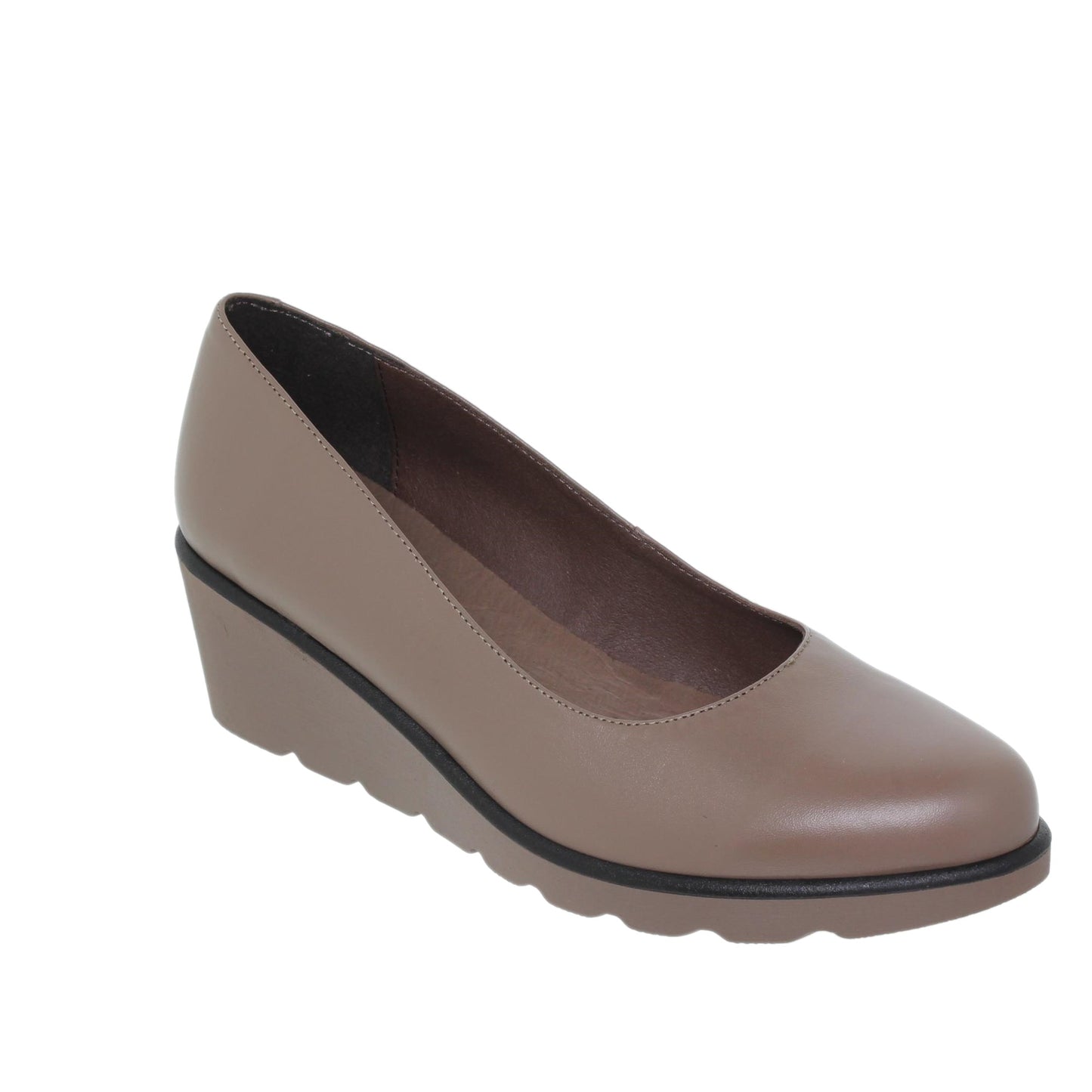 Zapato cuña mujer Emilia Taupe