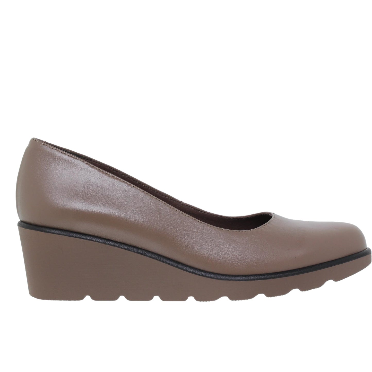 Zapato cuña mujer Emilia Taupe