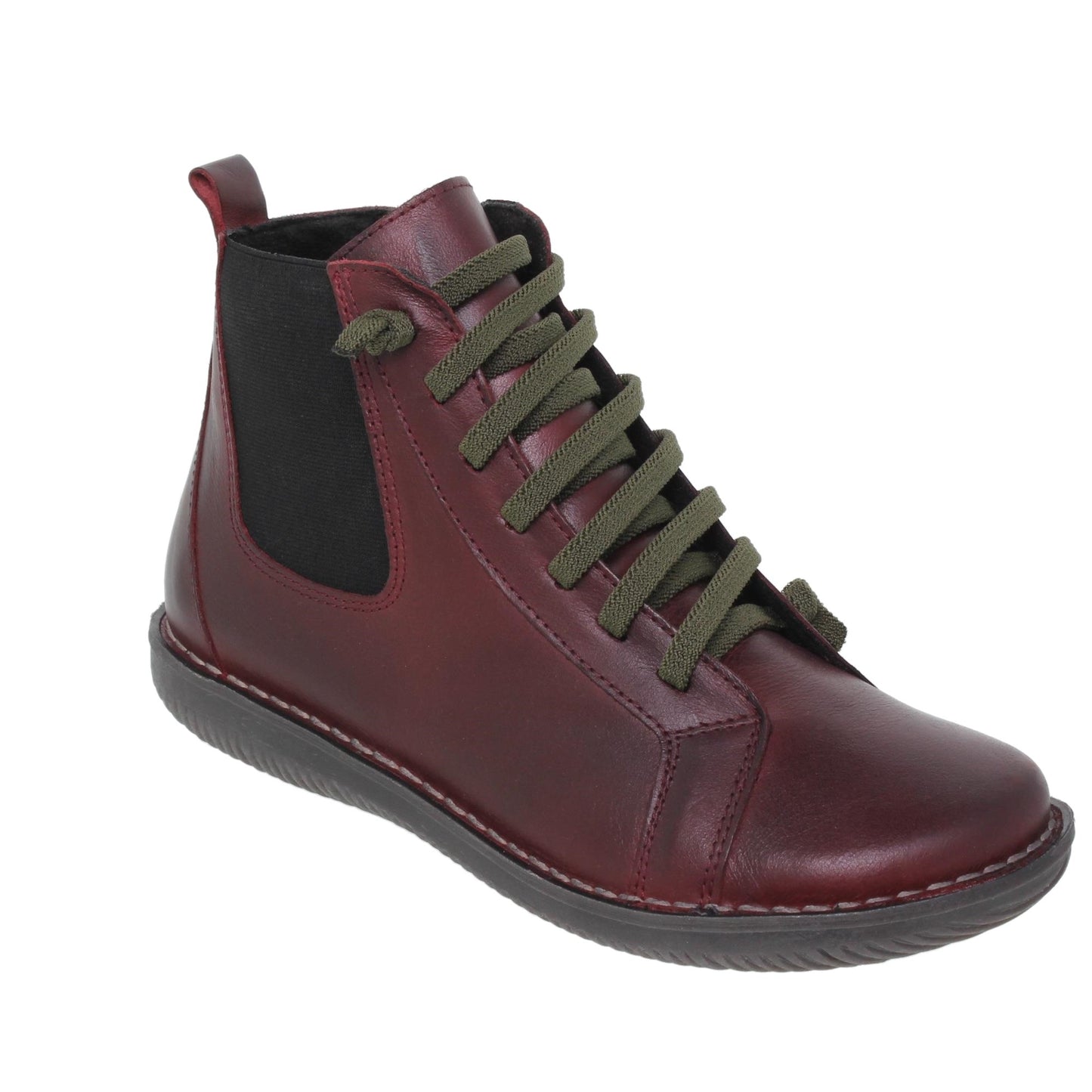 Botines Mujer Jelsa Rojo Granate