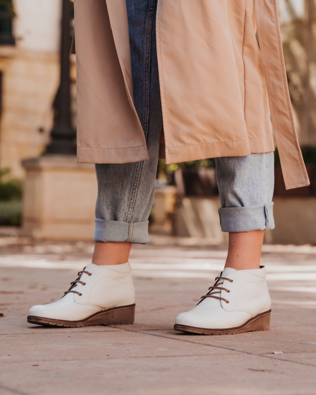 Botines Mujer Maya Blanca