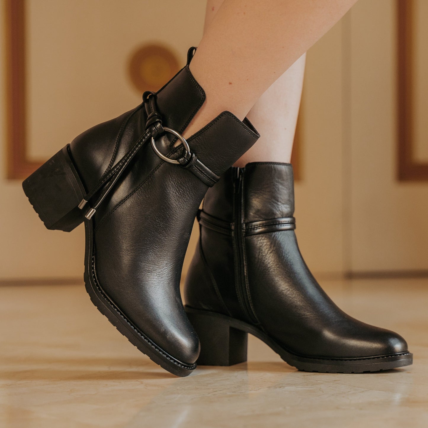 Botines Mujer Polly Negro